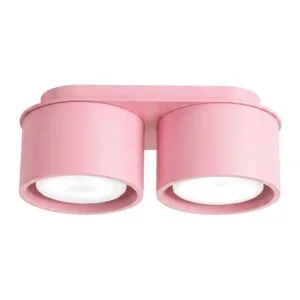 MODO 2 Pink Ceiling Light 2 Light Spotlight Great Lighting UK Ltd