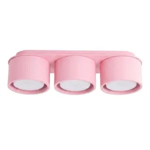MODO 3 Pink Ceiling Light 3 Light Spotlights Great Lighting UK Ltd