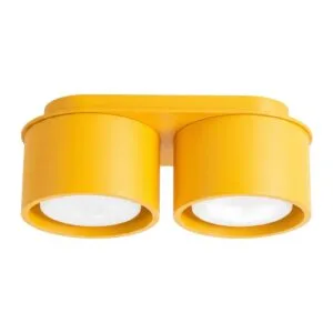 MODO 2 Yellow Ceiling Light 2 Light Spotlight Great Lighting UK Ltd