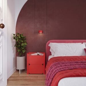 MODO 1 Red Wall Light Uncategorized Great Lighting UK Ltd
