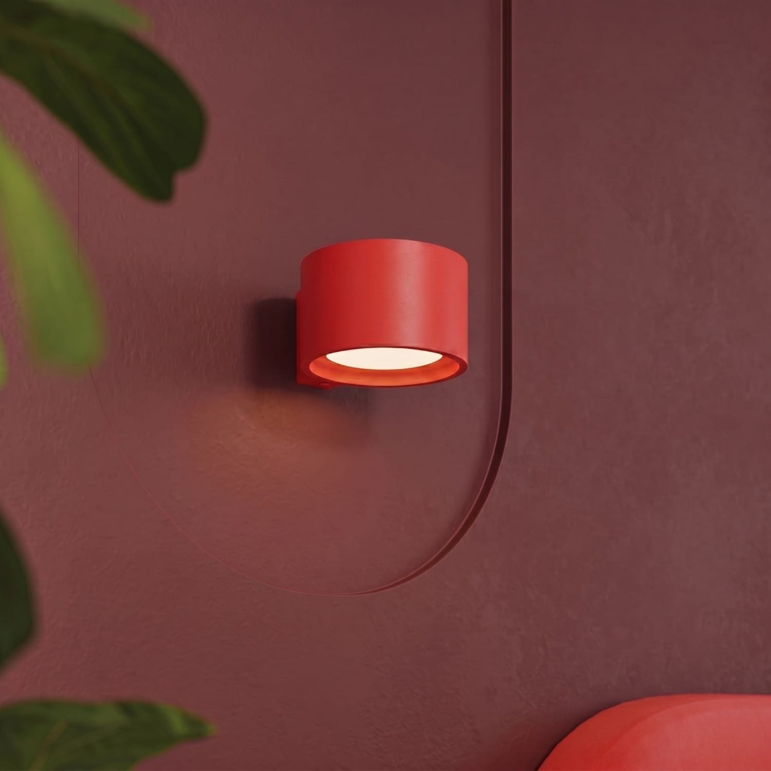 MODO 1 Red Wall Light Uncategorized Great Lighting UK Ltd