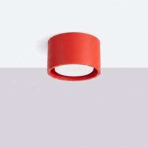 MODO 1 Red Ceiling Light Uncategorized Great Lighting UK Ltd