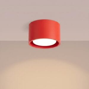 MODO 1 Red Ceiling Light Uncategorized Great Lighting UK Ltd