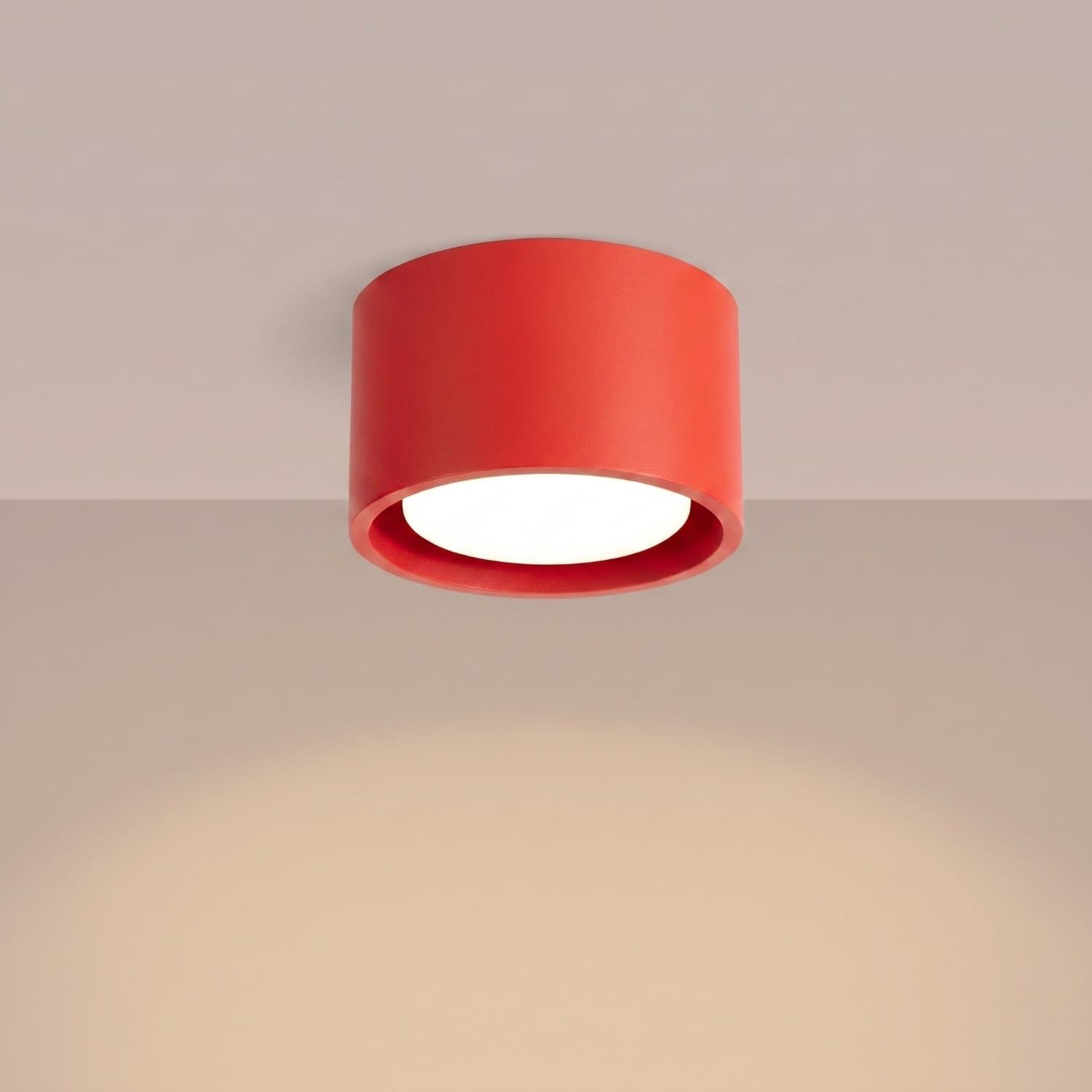 MODO 1 Red Ceiling Light Uncategorized Great Lighting UK Ltd