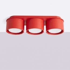 MODO 3 Red Ceiling Light Uncategorized Great Lighting UK Ltd
