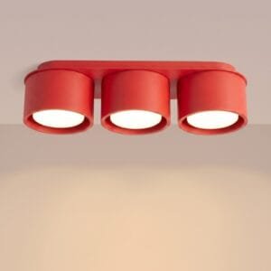 MODO 3 Red Ceiling Light Uncategorized Great Lighting UK Ltd