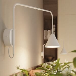 Switched NOX Wall Light - White Uncategorized Great Lighting UK Ltd