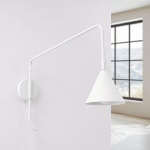 Switched NOX Wall Light - White Uncategorized Great Lighting UK Ltd