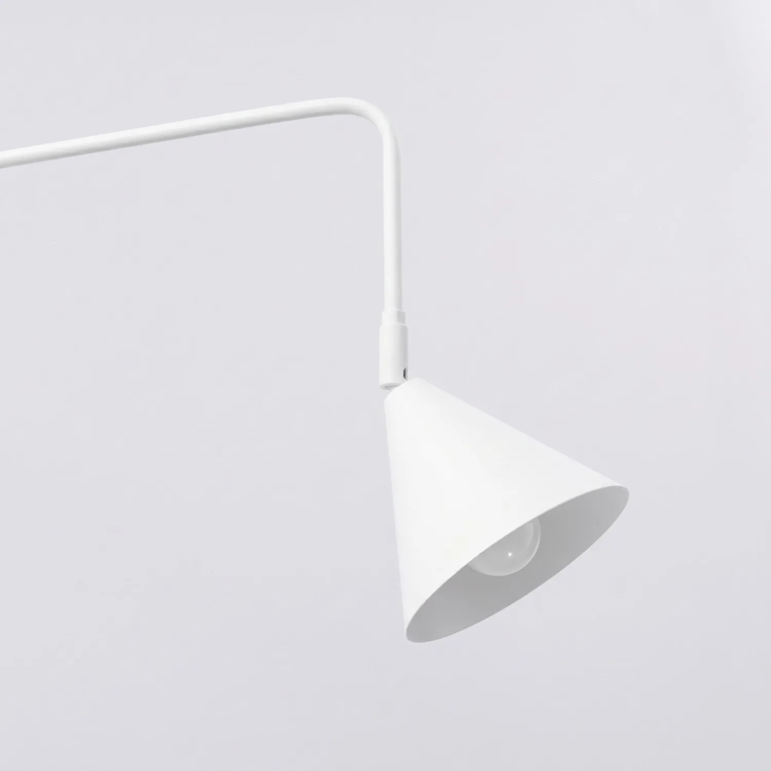 Switched NOX Wall Light - White Modern Adjustable Wall Lights Great Lighting UK Ltd