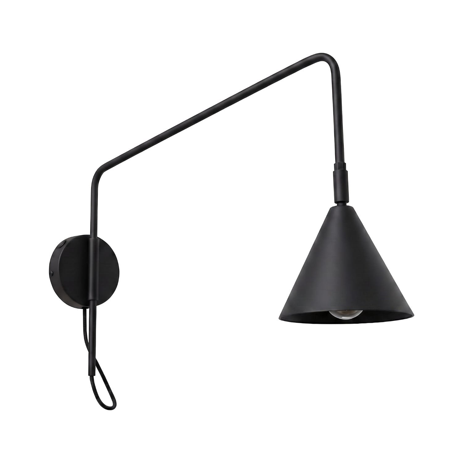 Switched NOX Wall Light - Black Uncategorized Great Lighting UK Ltd