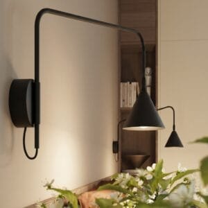 Switched NOX Wall Light - Black Uncategorized Great Lighting UK Ltd
