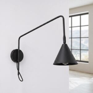Switched NOX Wall Light - Black Uncategorized Great Lighting UK Ltd