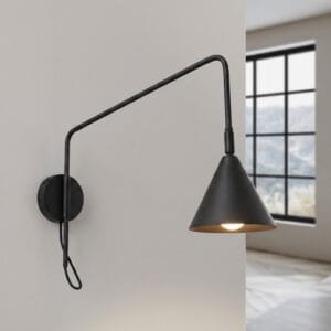 Switched NOX Wall Light - Black Uncategorized Great Lighting UK Ltd