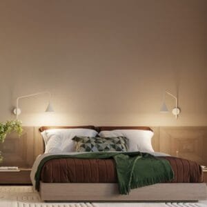 Switched NOX Wall Light - Natural Minimalist Wall Lights Great Lighting UK Ltd