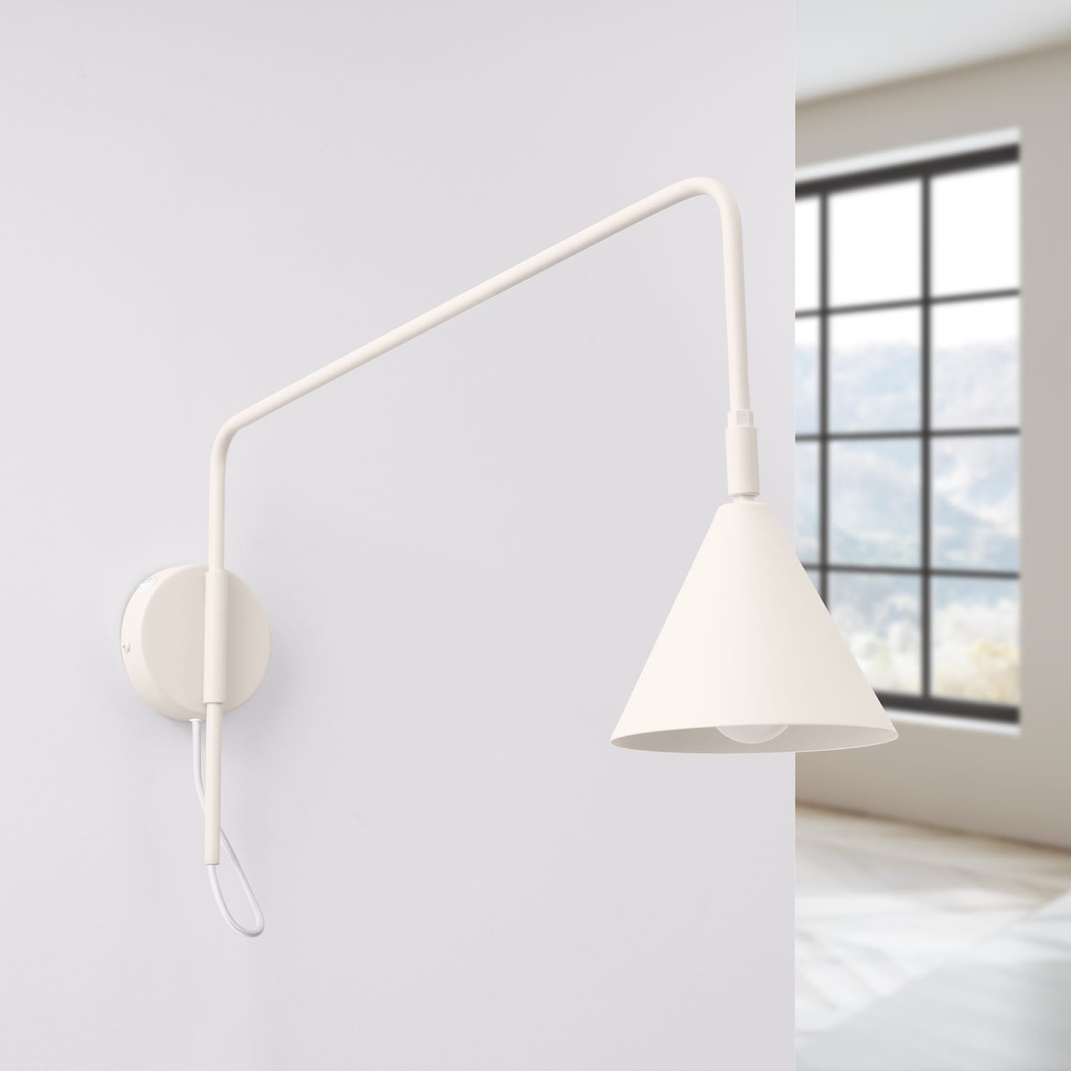 Switched NOX Wall Light - Natural Uncategorized Great Lighting UK Ltd