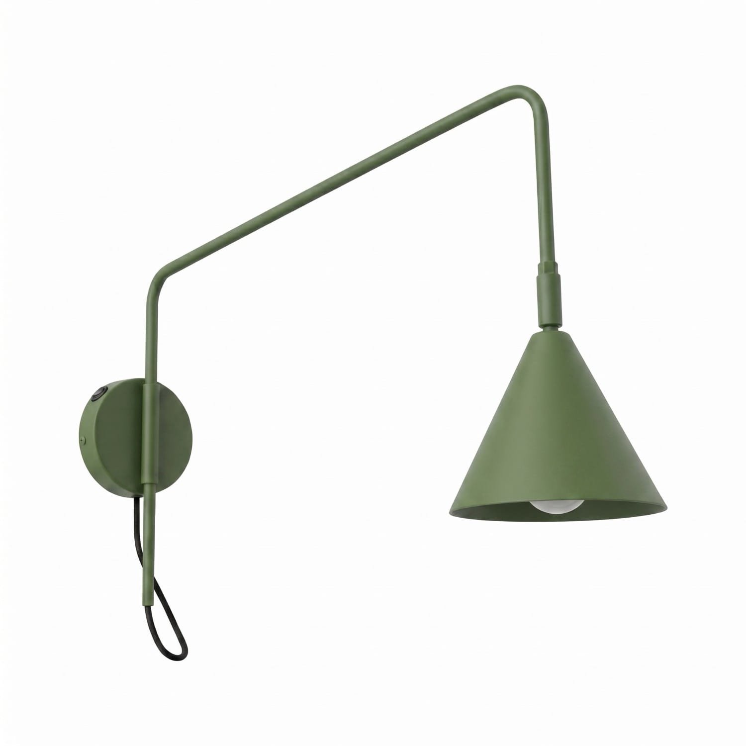 Switched NOX Wall Light - Olive Green Uncategorized Great Lighting UK Ltd
