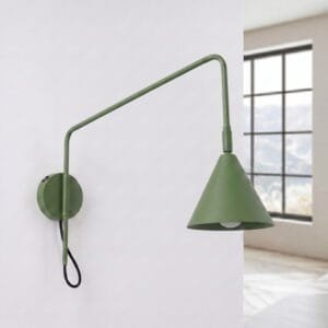Switched NOX Wall Light - Olive Green Uncategorized Great Lighting UK Ltd