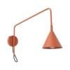 Switched NOX Wall Light - Red Ochre Modern Adjustable Wall Lights Great Lighting UK Ltd