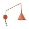 Switched NOX Wall Light - Red Ochre Minimalist Wall Lights Great Lighting UK Ltd