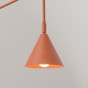 Switched NOX Wall Light - Red Ochre Modern Adjustable Wall Lights Great Lighting UK Ltd