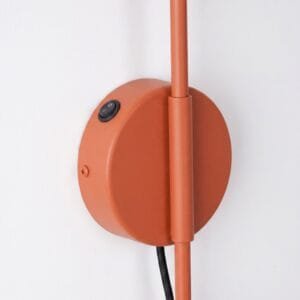 Switched NOX Wall Light - Red Ochre Modern Adjustable Wall Lights Great Lighting UK Ltd