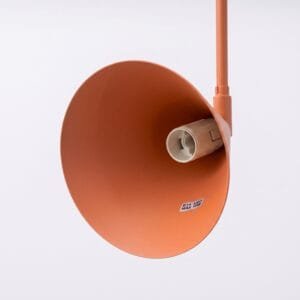 Switched NOX Wall Light - Red Ochre Modern Adjustable Wall Lights Great Lighting UK Ltd