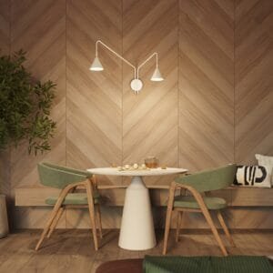 Switched NOX Twin Arm Wall Light - White Uncategorized Great Lighting UK Ltd