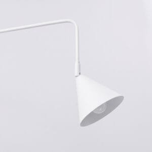 Switched NOX Twin Arm Wall Light - White Uncategorized Great Lighting UK Ltd