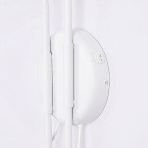 Switched NOX Twin Arm Wall Light - White Uncategorized Great Lighting UK Ltd