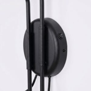 Switched NOX Twin Arm Wall Light - Black Uncategorized Great Lighting UK Ltd