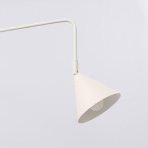 Switched NOX Twin Arm Wall Light - Natural Double Wall Lights Great Lighting UK Ltd