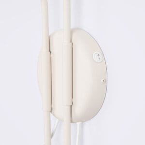 Switched NOX Twin Arm Wall Light - Natural Double Wall Lights Great Lighting UK Ltd