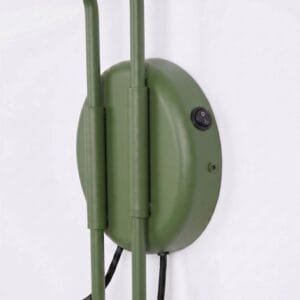 Switched NOX Twin Arm Wall Light - Olive Green Uncategorized Great Lighting UK Ltd