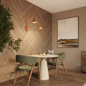 Switched NOX Twin Arm Wall Light - Red Ochre Double Wall Lights Great Lighting UK Ltd
