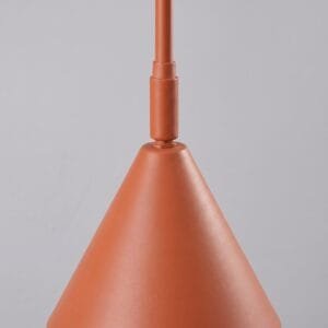 Switched NOX Twin Arm Wall Light - Red Ochre Double Wall Lights Great Lighting UK Ltd