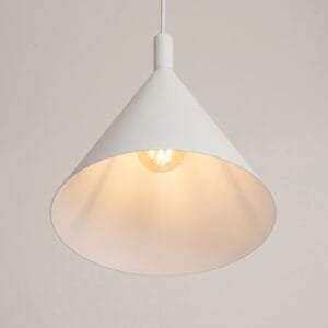 NOX Pendant Light 25cm - White Small Pendant Lights Great Lighting UK Ltd