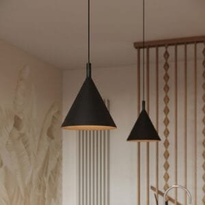NOX Pendant Light 25cm - Black Small Pendant Lights Great Lighting UK Ltd