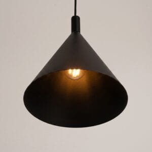 NOX Pendant Light 25cm - Black Small Pendant Lights Great Lighting UK Ltd