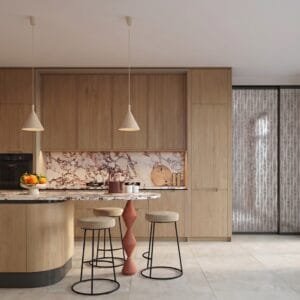 NOX Pendant Light 25cm - Natural Small Pendant Lights Great Lighting UK Ltd