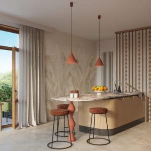NOX Pendant Light 25cm - Red Ochre Small Pendant Lights Great Lighting UK Ltd