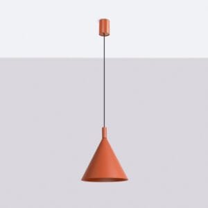 NOX Pendant Light 25cm - Red Ochre Small Pendant Lights Great Lighting UK Ltd