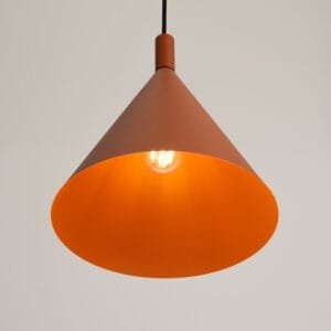 NOX Pendant Light 25cm - Red Ochre Small Pendant Lights Great Lighting UK Ltd