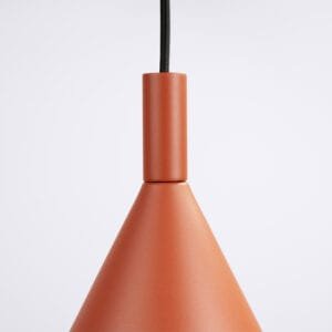 NOX Pendant Light 25cm - Red Ochre Small Pendant Lights Great Lighting UK Ltd