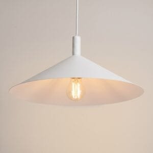 NOX Pendant Light 40cm - White Small Pendant Lights Great Lighting UK Ltd