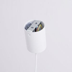 NOX Pendant Light 40cm - White Small Pendant Lights Great Lighting UK Ltd