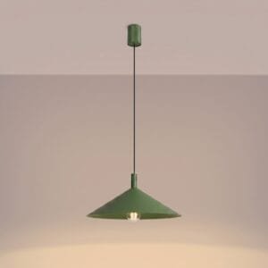 NOX Pendant Light 40cm - Olive Green Small Pendant Lights Great Lighting UK Ltd