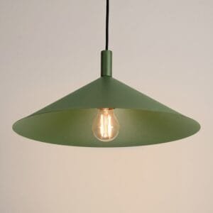NOX Pendant Light 40cm - Olive Green Small Pendant Lights Great Lighting UK Ltd