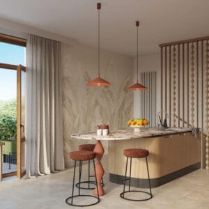 NOX Pendant Light 40cm - Red Ochre Small Pendant Lights Great Lighting UK Ltd