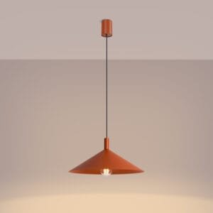 NOX Pendant Light 40cm - Red Ochre Small Pendant Lights Great Lighting UK Ltd