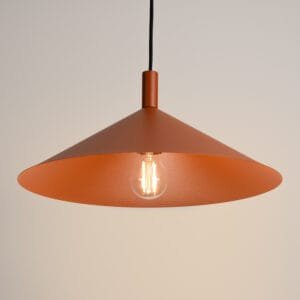 NOX Pendant Light 40cm - Red Ochre Small Pendant Lights Great Lighting UK Ltd